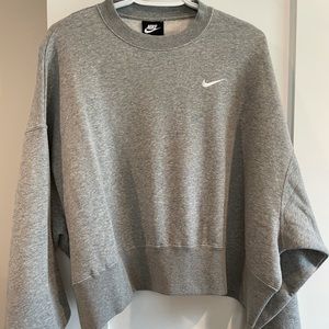 Nike Grey Cropped Crewneck